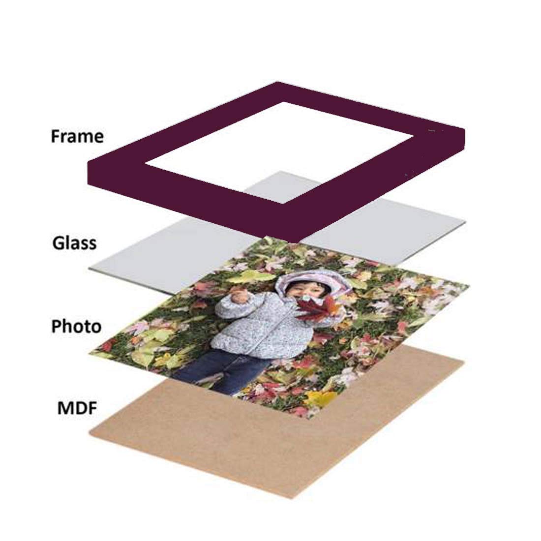 Ag Crafts Photo & Document Frames 12 (Size - A4) (Brown)